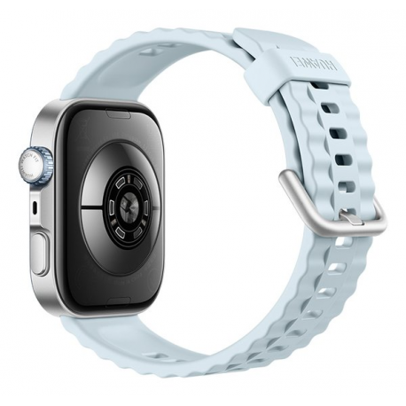 Huawei Watch Fit 4 Pro - Aluminium alloy - smart watch with strap - fluoroelastomer - blue - wrist size: 130-210 mm - display 1.82" - Bluetooth - 30.4 g - titanium blue - 3