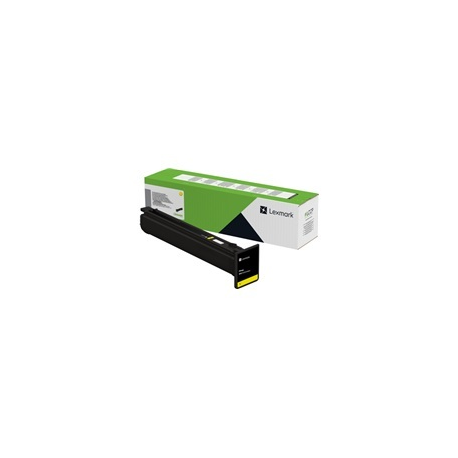 Lexmark - Yellow - original - box - toner cartridge LCCP, LRP - for Lexmark CX833se - 1