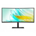 Samsung ViewFinity S6 S34C652UEU - S65UC Series - LED monitor - curved - USB - 34" - 3440 x 1440 UWQHD @ 100 Hz - VA - 350 cd / m² - 3000:1 - HDR10 - 5 ms - HDMI, DisplayPort, USB-C - speakers - black