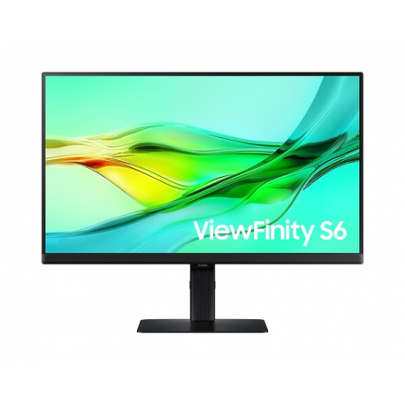 Samsung ViewFinity S6 S24D604UEU - S60UD Series - LED monitor - USB - 24" - 2560 x 1440 QHD @ 100 Hz - IPS - 350 cd / m² - 1000:1 - HDR10 - 5 ms - HDMI, DisplayPort, USB-C - black - 0