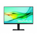 Samsung ViewFinity S6 S24D604UEU - S60UD Series - LED monitor - USB - 24" - 2560 x 1440 QHD @ 100 Hz - IPS - 350 cd / m² - 1000:1 - HDR10 - 5 ms - HDMI, DisplayPort, USB-C - black