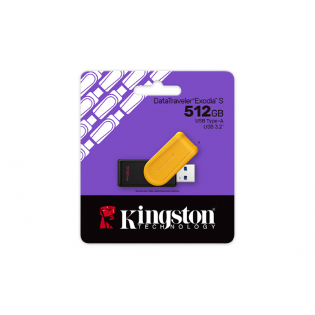 Kingston DataTraveler Exodia S - USB flash drive - 512 GB - USB 3.2 Gen 1 - 4