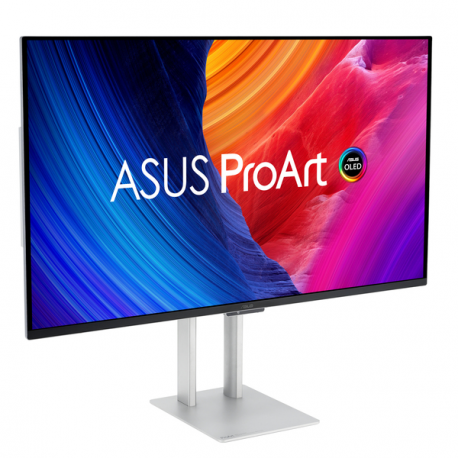 ASUS ProArt OLED PA32UCDM - OLED monitor - 32" (31.5" viewable) - 3840 x 2160 4K UHD (2160p) @ 240 Hz - 1000 cd/m² - 1500000:1 - HDR10 - 0.1 ms - Thunderbolt 4, HDMI - speakers - silver - 7