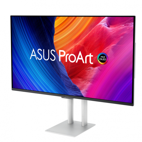 ASUS ProArt OLED PA32UCDM - OLED monitor - 32" (31.5" viewable) - 3840 x 2160 4K UHD (2160p) @ 240 Hz - 1000 cd/m² - 1500000:1 - HDR10 - 0.1 ms - Thunderbolt 4, HDMI - speakers - silver - 9