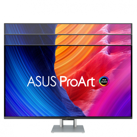 ASUS ProArt OLED PA32UCDM - OLED monitor - 32" (31.5" viewable) - 3840 x 2160 4K UHD (2160p) @ 240 Hz - 1000 cd/m² - 1500000:1 - HDR10 - 0.1 ms - Thunderbolt 4, HDMI - speakers - silver - 11