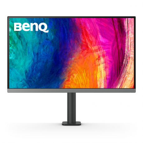 BenQ DesignVue PD2706UA - PD Series - LED monitor - 27" - 3840 x 2160 4K @ 60 Hz - IPS - 400 cd/m² - 1200:1 - DisplayHDR 400 - 5 ms - HDMI, DisplayPort, 2xUSB-C - speakers - dark grey - 0