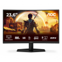 AOC Gaming C24G42E - LED monitor - gaming - curved - 24" (23.6" viewable) - 1920 x 1080 Full HD (1080p) @ 180 Hz - Fast VA - 250 cd / m² - 3000:1 - HDR10 - 0.5 ms - 2xHDMI, DisplayPort - speakers - black, red