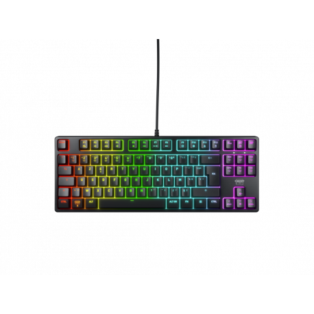 CHERRY XTRFY K4V2 - Keyboard - RGB - 80% - TKL - backlit - USB - AZERTY - French - key switch: CHERRY MX2A Red - black - 0