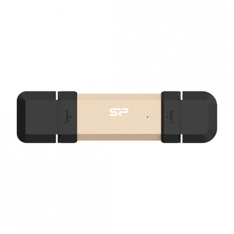 Silicon Power Marvel Xtreme DS72 - USB flash drive - 1 TB - USB 3.1 Gen 2  /  USB-C 3.2 Gen 2 - gold - 0
