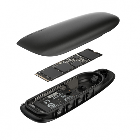 ASUS Cobble - Storage enclosure - M.2 - M.2 NVMe Card - USB-C 3.2 (Gen 2x1) - black - 14