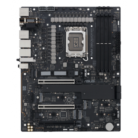 ASUS ProArt Z890-CREATOR WIFI - Motherboard - ATX - LGA1851 Socket - Z890 Chipset - USB4, USB 3.2 Gen 2, USB-C 3.2 Gen 2x2, USB 3.2 Gen 1 - 10 Gigabit LAN, 2.5 Gigabit LAN, Bluetooth, Wi-Fi 7 - onboard graphics (CPU required) - HD Audio (8-channel) - 11