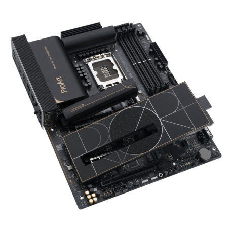 ASUS ProArt Z890-CREATOR WIFI - Motherboard - ATX - LGA1851 Socket - Z890 Chipset - USB4, USB 3.2 Gen 2, USB-C 3.2 Gen 2x2, USB 3.2 Gen 1 - 10 Gigabit LAN, 2.5 Gigabit LAN, Bluetooth, Wi-Fi 7 - onboard graphics (CPU required) - HD Audio (8-channel) - 12