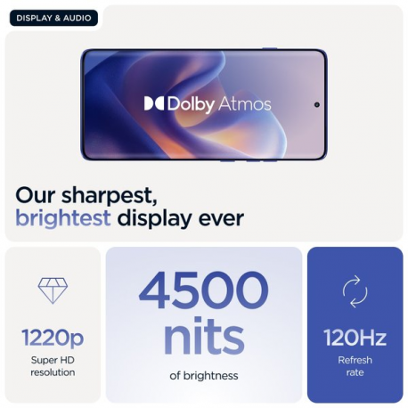 Motorola Edge 60 Pro - 5G smartphone - dual-SIM - RAM 12 GB / Internal Memory 512 GB - pOLED display - 6.7" - 2712 x 1220 pixels (120 Hz) - 3x rear cameras 50 MP, 50 MP, 10 MP - front camera 50 MP - Pantone Dazzling Blue - 2