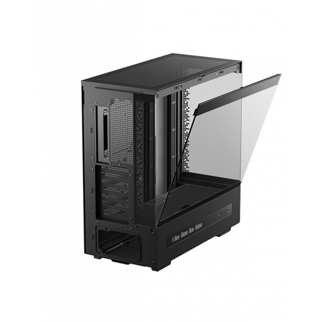 DeepCool CH690 DIGITAL - Mid tower - ATX - windowed side panel (tempered glass) - no power supply (ATX  /  PS / 2) - black - USB / Audio - 3