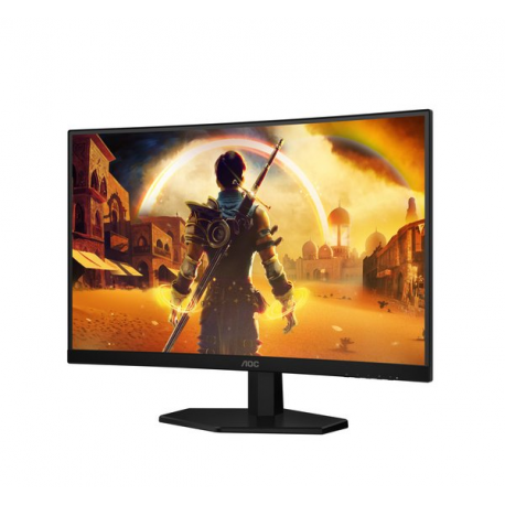 AOC Gaming C27G42E - LED monitor - gaming - curved - 27" - 1920 x 1080 Full HD (1080p) @ 180 Hz - Fast VA - 300 cd / m² - 3000:1 - HDR10 - 0.5 ms - 2xHDMI, DisplayPort - speakers - black, red - 2