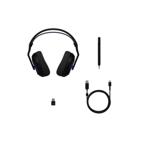 Logitech G G522 - Headset - full size - Bluetooth / LIGHTSPEED - wireless, wired - USB-A, USB-C - black - 5