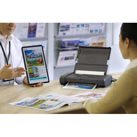 Canon MAXIFY BX110 - Printer - colour - ink-jet - A4 / Legal - 4800 x 1200 dpi - up to 9 ipm (mono)  /  up to 5.5 min / page (colour) - capacity: 50 sheets - USB-C, Wi-Fi(ac) - 14