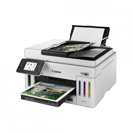 Canon MAXIFY GX6150 MegaTank - Multifunction printer - colour - ink-jet - CISS - Legal (216 x 356 mm), A4 (210 x 297 mm) (original) - A4 / Legal (media) - up to 24 ipm (printing) - 350 sheets - USB 2.0, Wi-Fi(n), LAN - 12