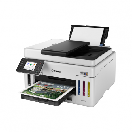Canon MAXIFY GX6150 MegaTank - Multifunction printer - colour - ink-jet - CISS - Legal (216 x 356 mm), A4 (210 x 297 mm) (original) - A4 / Legal (media) - up to 24 ipm (printing) - 350 sheets - USB 2.0, Wi-Fi(n), LAN - 13