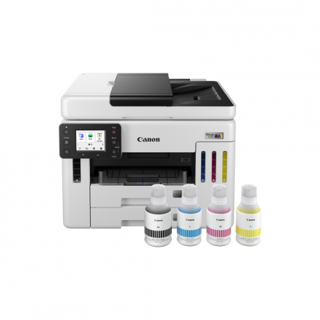 Canon MAXIFY GX7150 MegaTank - Multifunction printer - colour - ink-jet - CISS - Legal (216 x 356 mm), A4 (210 x 297 mm) (original) - A4 / Legal (media) - up to 24 ipm (printing) - 600 sheets - 33.6 Kbps - USB 2.0, Wi-Fi(n), LAN - 4