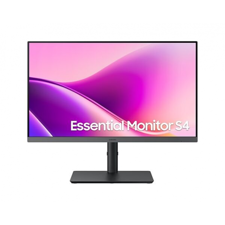 Samsung Essential S4 S24F434UAU - S43UF Series - LED monitor - 24" - 1920 x 1080 Full HD (1080p) @ 100 Hz - IPS - 300 cd / m² - 1000:1 - 5 ms - HDMI, DisplayPort, USB-C - black - 0