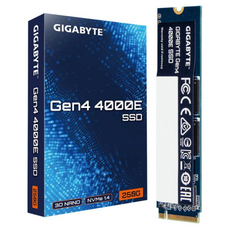 Gigabyte Gen4 4000E - SSD - 250 GB - internal - M.2 2280 - PCIe 4.0 x4 (NVMe) - 4