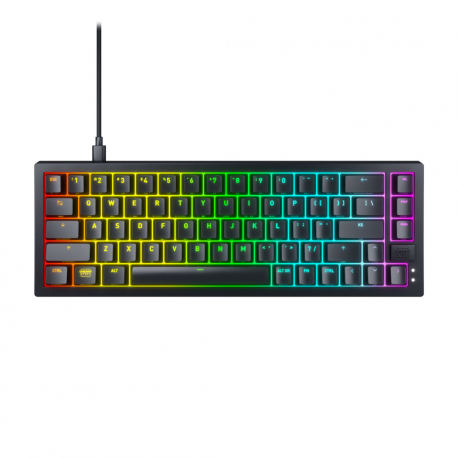CHERRY XTRFY K5V2 - Keyboard - 65% - compact - backlit - QWERTY - US - key switch: CHERRY MX2A Red (hot-swappable) - black - 0