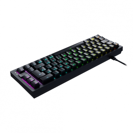 CHERRY XTRFY K5V2 - Keyboard - 65% - compact - backlit - QWERTY - US - key switch: CHERRY MX2A Red (hot-swappable) - black - 1