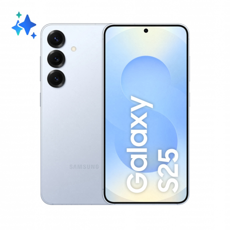 Samsung Galaxy S25 - 5G smartphone - dual-SIM - RAM 12 GB / Internal Memory 512 GB - OLED display - 6.2" - 2340 x 1080 pixels (120 Hz) - 3x rear cameras 50 MP, 12 MP, 10 MP - front camera 12 MP - icy blue - 0