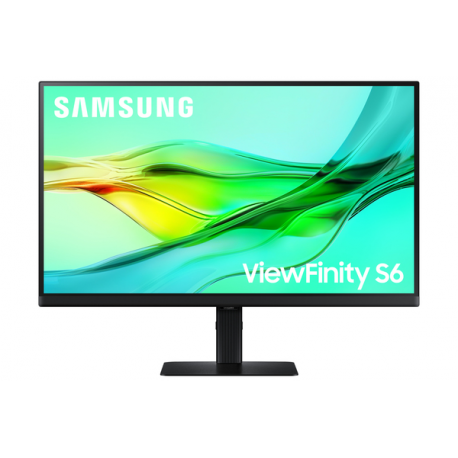Samsung ViewFinity S6 S27D602USU - S60UD Series - LED monitor - USB - 27" - 2560 x 1440 QHD @ 100 Hz - IPS - 350 cd / m² - 1000:1 - HDR10 - 5 ms - HDMI, 2xDisplayPort, USB-C - black - 0