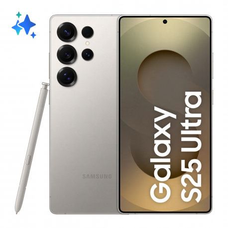 Samsung Galaxy S25 Ultra - 5G smartphone - dual-SIM - RAM 12 GB / Internal Memory 512 GB - OLED display - 6.9" - 3120 x 1440 pixels (120 Hz) - 4x rear cameras 200 MP, 50 MP, 50 MP, 10 MP - front camera 12 MP - titanium grey - 0