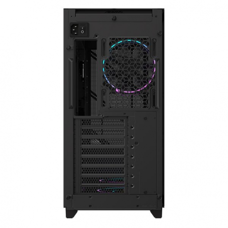 AORUS C400 GLASS - Mid tower - ATX - windowed side panel (tempered glass) - no power supply (ATX) - black - USB/Audio - 5