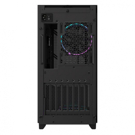 AORUS C400 GLASS - Mid tower - ATX - windowed side panel (tempered glass) - no power supply (ATX) - black - USB/Audio - 6