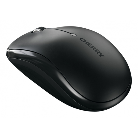 CHERRY MW 2200 - Mouse - ergonomic - right and left-handed - optical - 3 buttons - wireless - 2.4 GHz - USB wireless receiver - black - 6