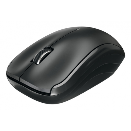CHERRY MW 2200 - Mouse - ergonomic - right and left-handed - optical - 3 buttons - wireless - 2.4 GHz - USB wireless receiver - black - 8