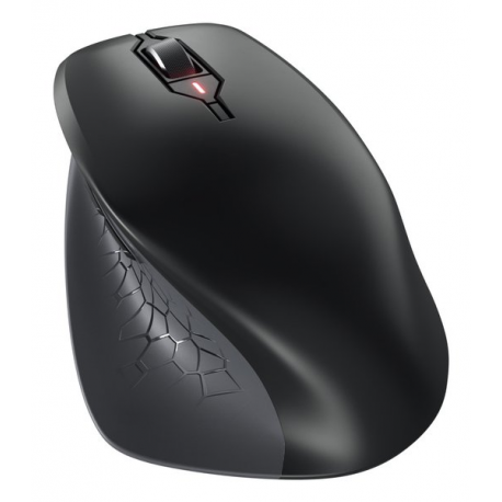 CHERRY STREAM MOUSE COMFORT - Mouse - ergonomic - right-handed - optical - 6 buttons - wireless - 2.4 GHz - USB wireless receiver - black - 1