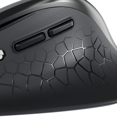 CHERRY STREAM MOUSE COMFORT - Mouse - ergonomic - right-handed - optical - 6 buttons - wireless - 2.4 GHz - USB wireless receiver - black - 5