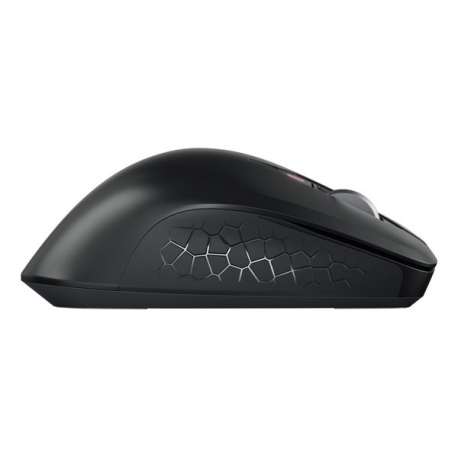 CHERRY STREAM MOUSE COMFORT - Mouse - ergonomic - right-handed - optical - 6 buttons - wireless - 2.4 GHz - USB wireless receiver - black - 6