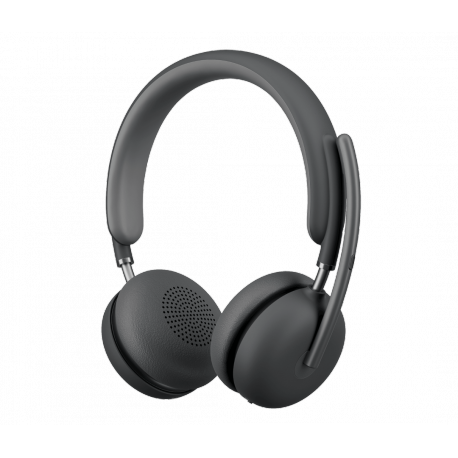 Logitech Zone Wireless 2 - Headset - on-ear - Bluetooth - wireless - active noise cancelling - graphite - Certified for Microsoft Teams - 0