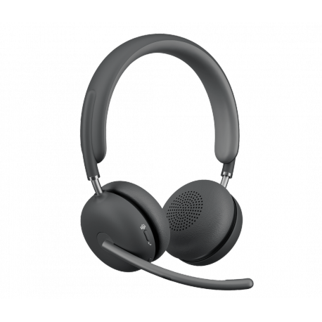 Logitech Zone Wireless 2 - Headset - on-ear - Bluetooth - wireless - active noise cancelling - graphite - Certified for Microsoft Teams - 1