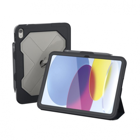 ZAGG Rugged Messenger - Protective case for tablet - rugged - polycarbonate - charcoal - for Apple 10.9-inch iPad (10th generation) - 0