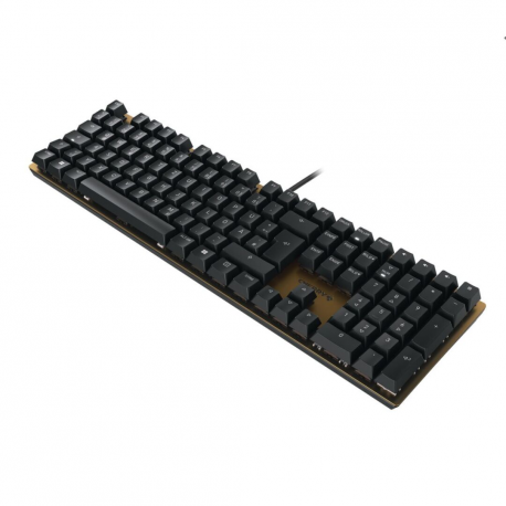 CHERRY KC 200 MX - Keyboard - USB - QWERTY - UK - key switch: CHERRY MX2A Silent Red - black - plastic free packaging - 1