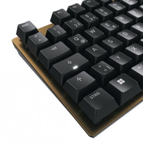 CHERRY KC 200 MX - Keyboard - USB - QWERTY - UK - key switch: CHERRY MX2A Silent Red - black - plastic free packaging - 4