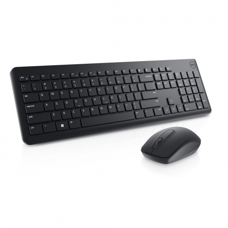 Dell Wireless Keyboard and Mouse KM3322W - Keyboard and mouse set - wireless - 2.4 GHz - QWERTY - International English - black - with 3 years Next Business Day Advanced Exchange Service - 5