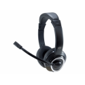 Conceptronic POLONA02BA - Headset - on-ear - wired - 3.5 mm jack - black
