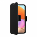 Screenor Clever - Flip cover for mobile phone - eco-leather, thermoplastic polyurethane (TPU) - black - for OnePlus Nord CE 5G