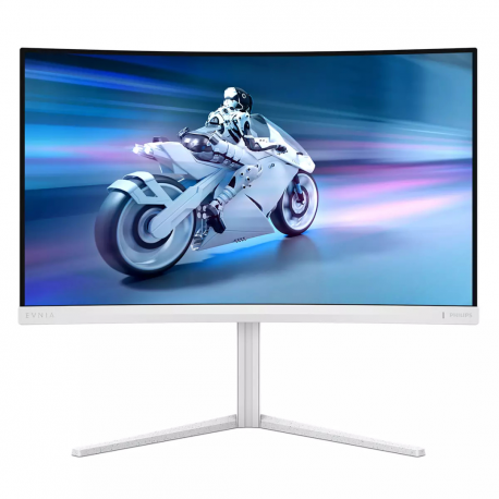 Philips Evnia 5000 27M2C5501 - LED monitor - gaming - curved - 27" - 2560 x 1440 QHD @ 180 Hz - Fast VA - 5000:1 - HDR10 - 0.5 ms - 2xHDMI, DisplayPort - white - 4