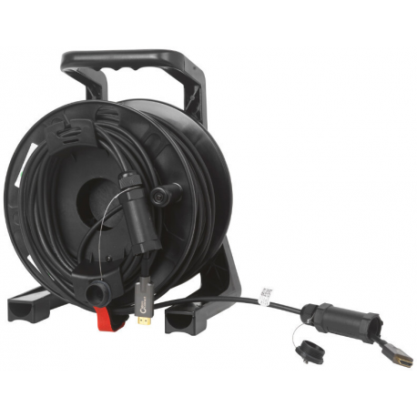 MicroConnect Premium - HDMI cable - HDMI male protective cap to HDMI male protective cap - 50 m - hybrid copper/fibre optic - black - 1080p support, hybrid active optical cable, Dolby TrueHD support, 4K60Hz (4096 x 2160) support - 2