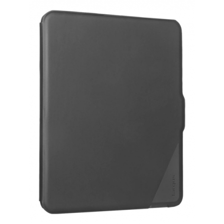 Targus Versavu - Keyboard and folio case - with trackpad - backlit - wireless - Bluetooth 5.0 - QWERTY - Nordic - black - 9