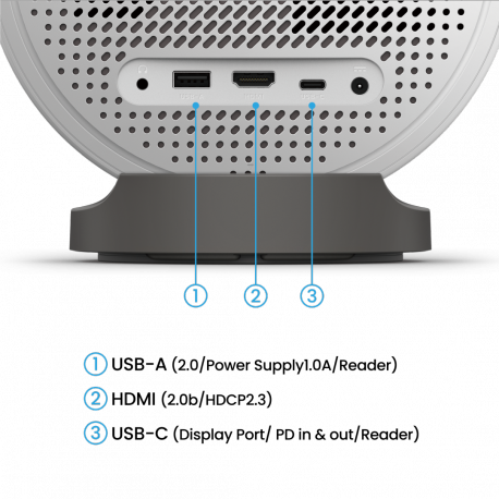 BenQ GV50 - DLP projector - LED - portable - 500 ANSI lumens - Full HD (1920 x 1080) - 16:9 - 1080p - Android TV - 5